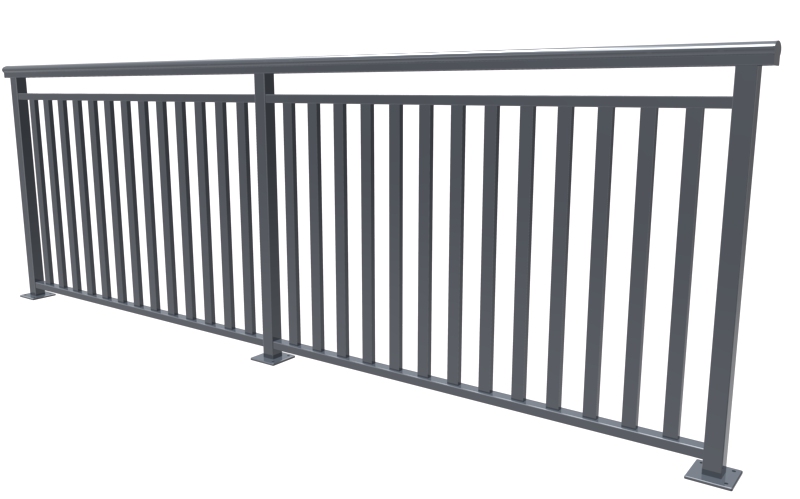 Alumiiniportti, musta, valkoinen, harmaa