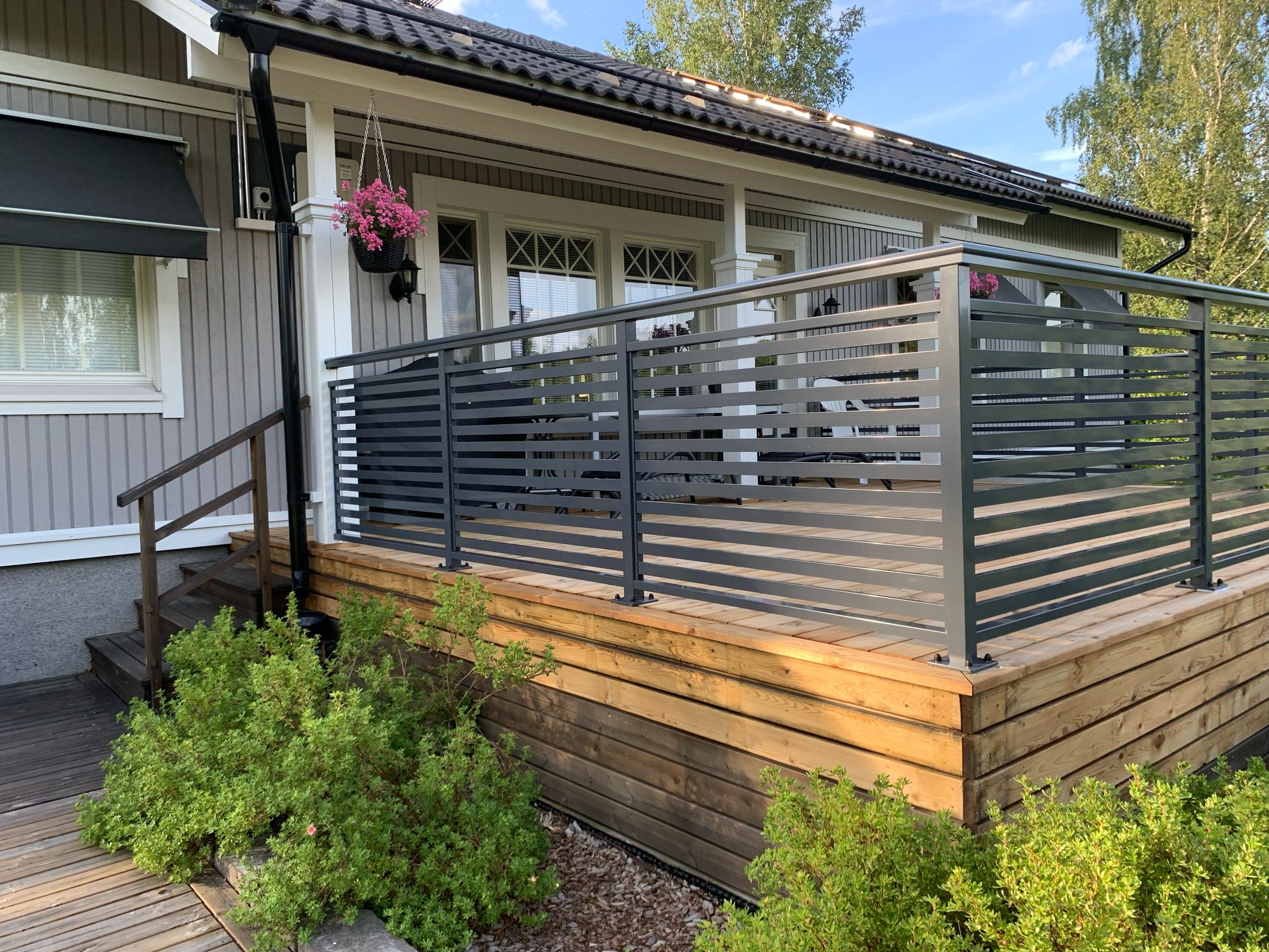 yhdistetty lasi ja vaakarimat